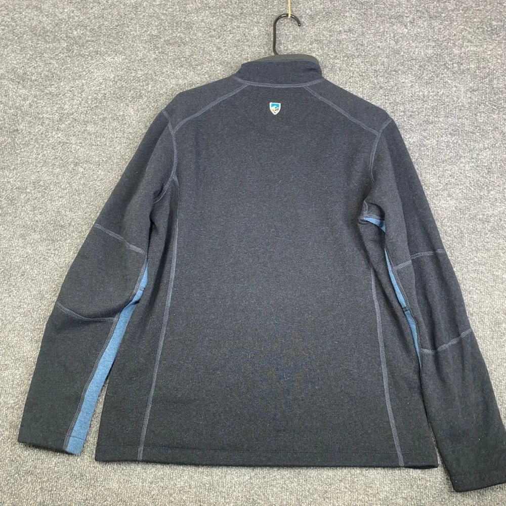 KUHL Revel 1/4 Zip Pullover Sweater Mens Medium Navy Blue Fleece 3007